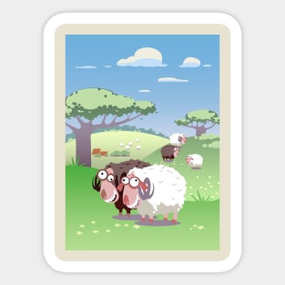 Happy Sheep Sticker